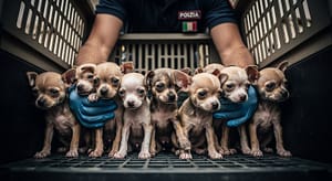 Trieste: Salvati 9 Cuccioli di Chihuahua Disidratati – Il Pericolo del Traffico di Cani